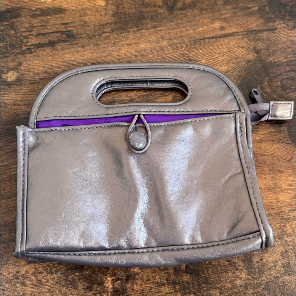 Gray Leather Women's Bag